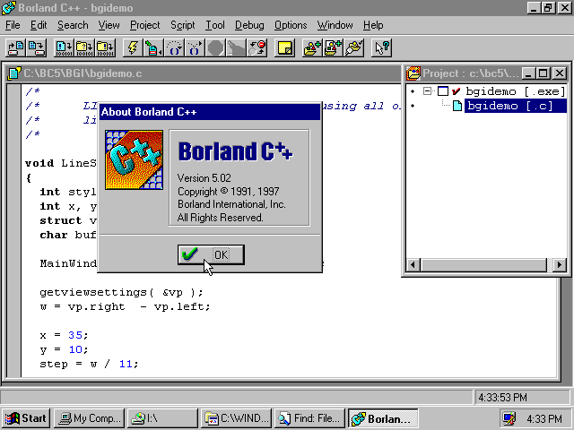 Borland CPP 5.02